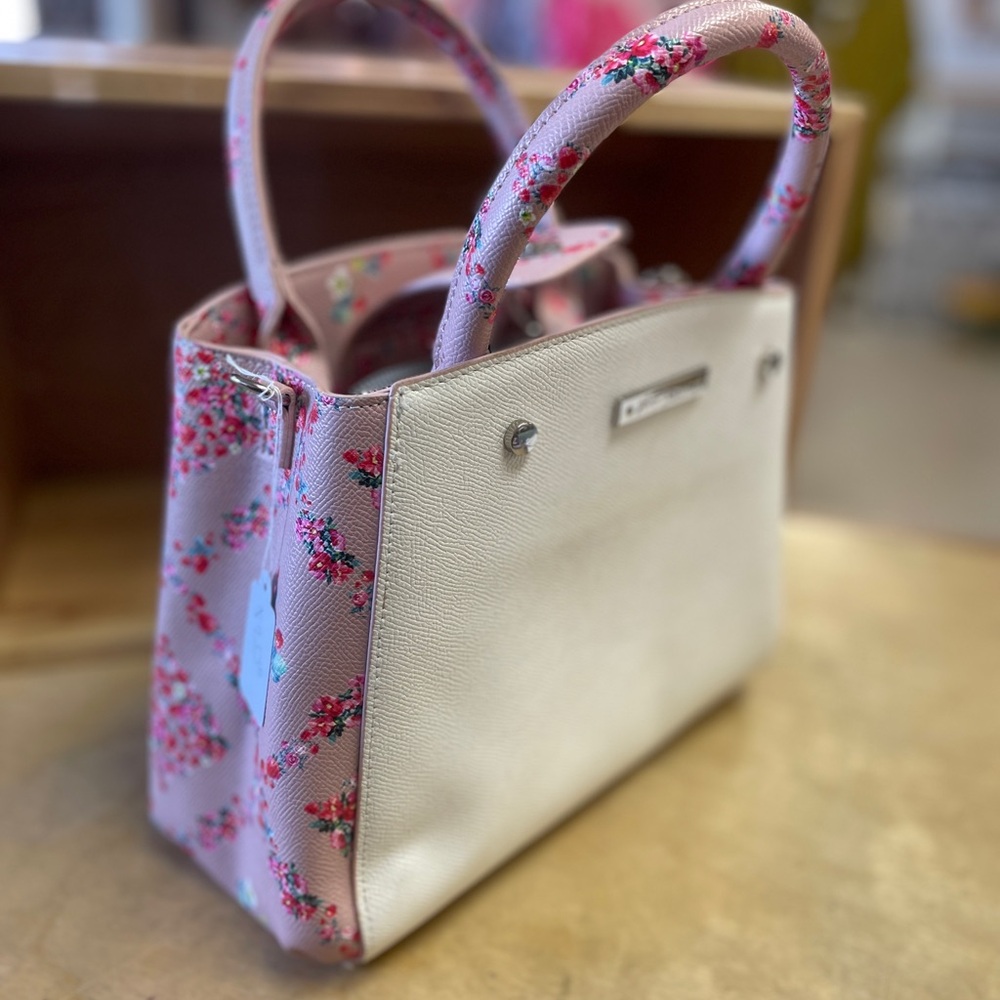 Betsey Johnson Pink Floral Satchel